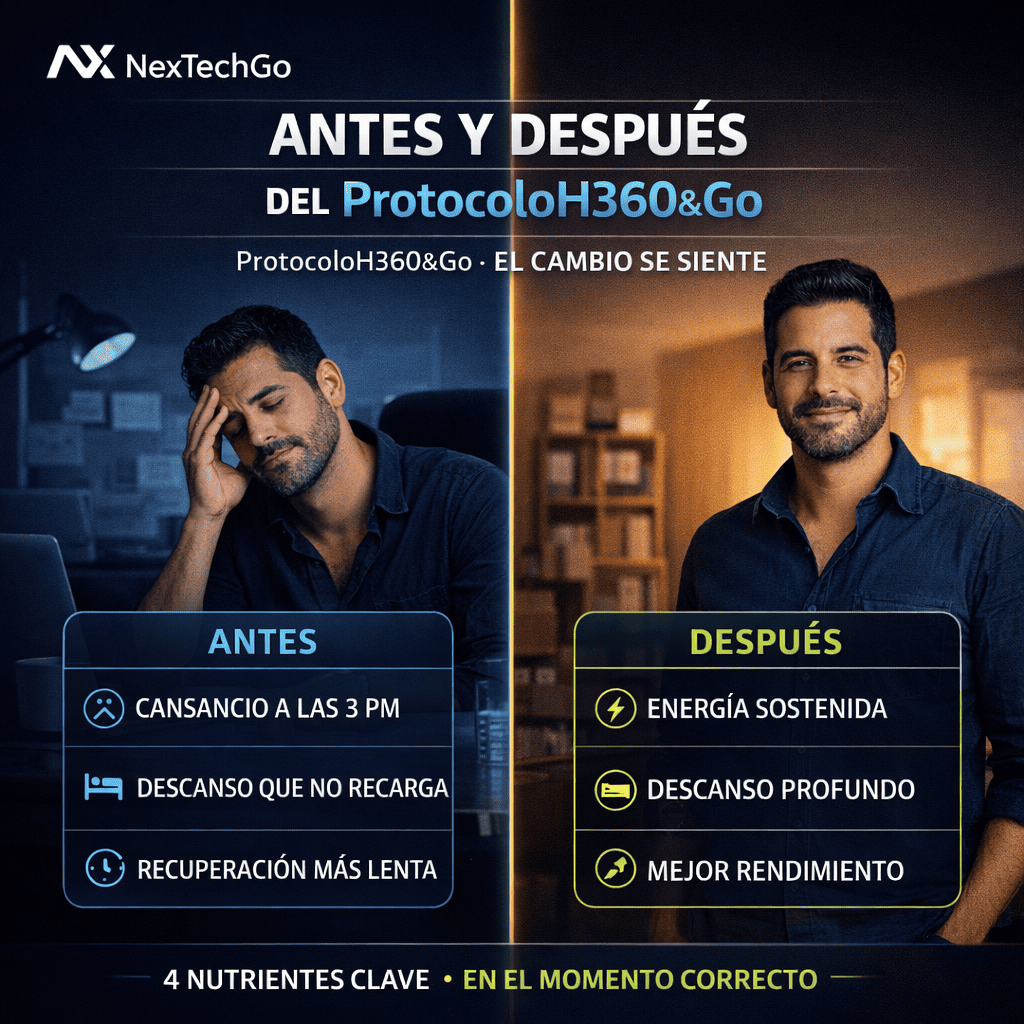 ProtocoloH360&Go™ - Energía, descanso y rendimiento físico para el hombre
